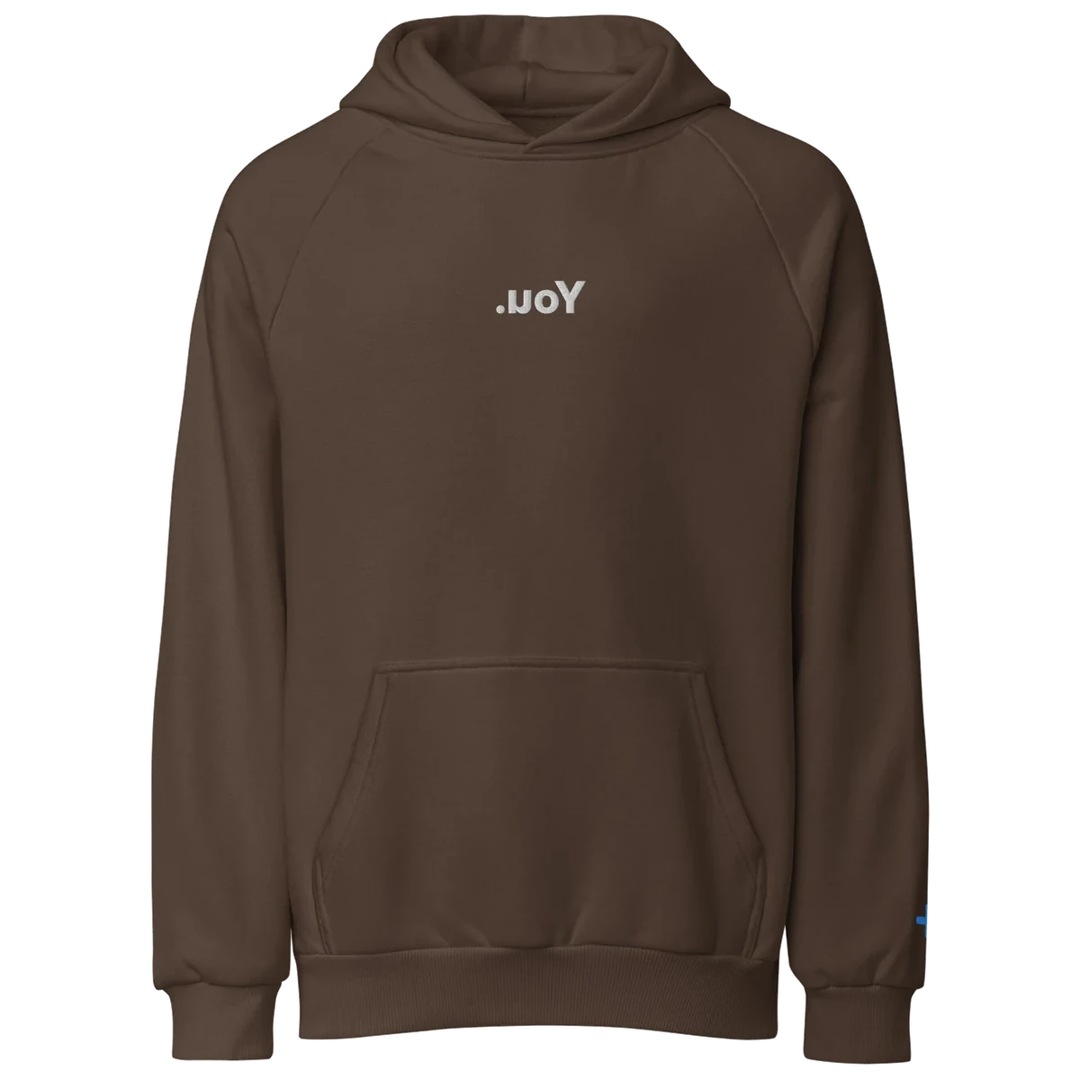 The Mirror Hoodie, Chocolate Brown, the front