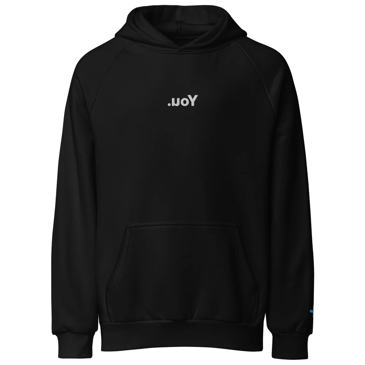 The Mirror Hoodie, Black, the front