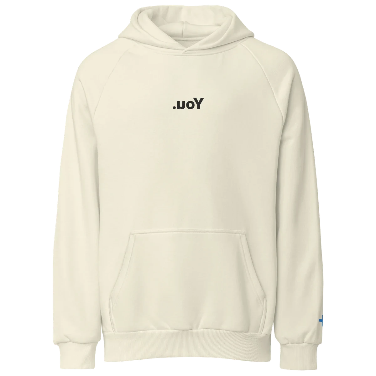 The Mirror Hoodie, Cream, the front