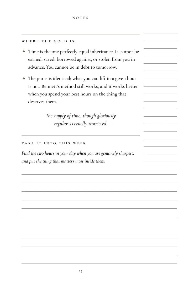 The close of a chapter's Notes, as printed in Volume II