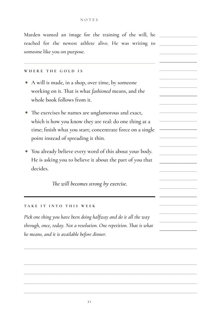 The close of a chapter's Notes, as printed in Volume IV