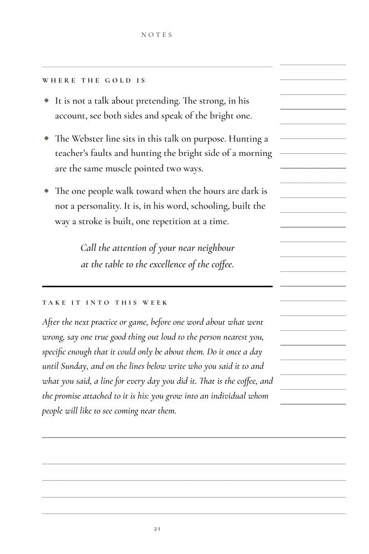 The close of a chapter's Notes, as printed in Volume V