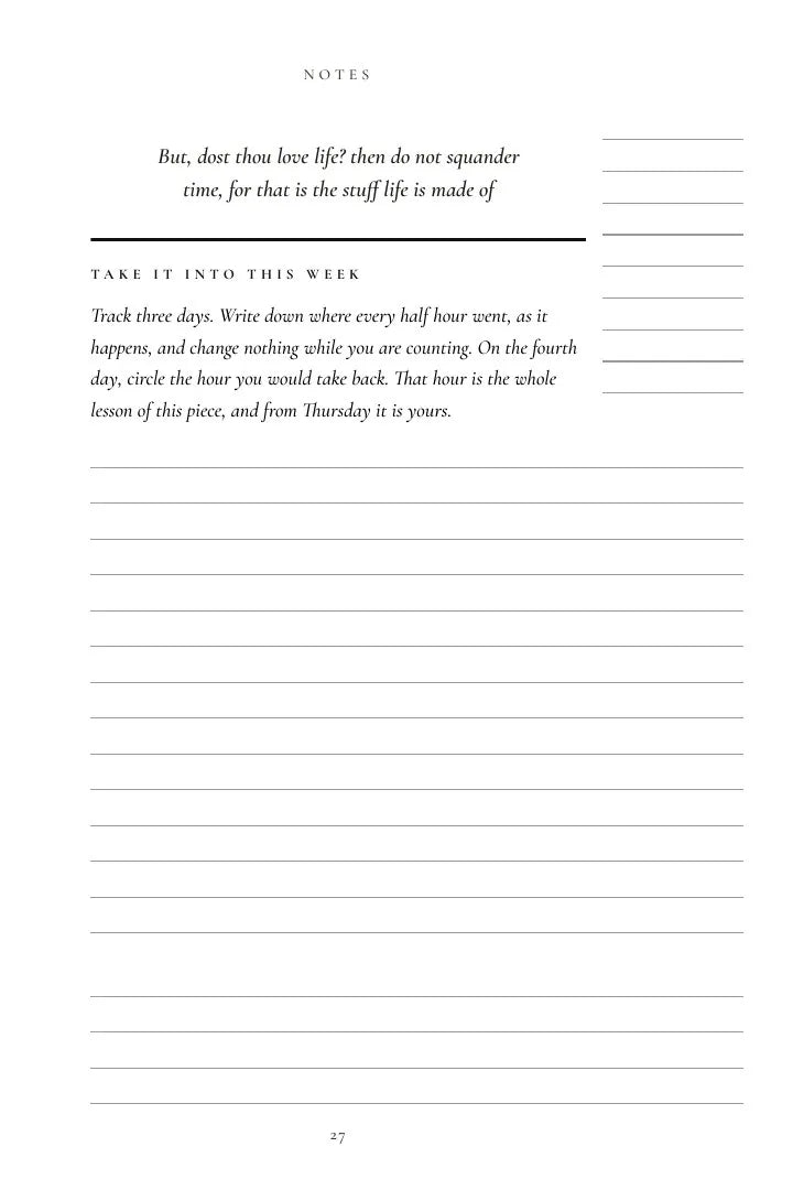 The close of a chapter's Notes, as printed in Volume VI
